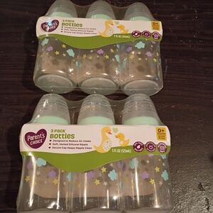 Parent's Choice Baby Bottles 3-Pack - Purple and Green